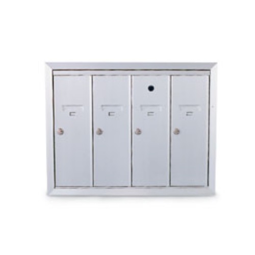 CAD Drawings American Postal Manufacturing Co. 4-Door Recessed Vertical Mailbox